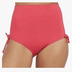 SPANX Swim High Rise Brief Hibiscus Extra Large